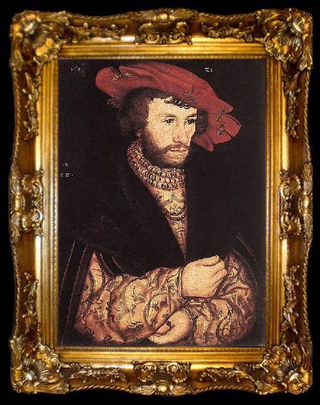 framed  Lucas Cranach Portrait of a Young Man, ta009-2